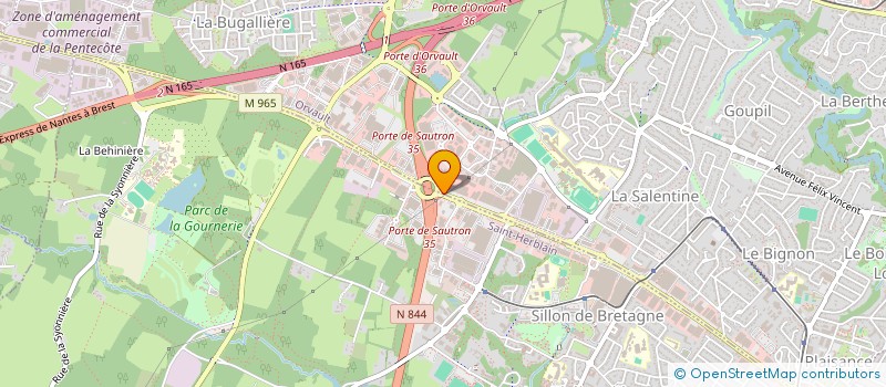 localisation de l'entreprise MEABAN à ORVAULT