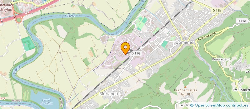 localisation de l'entreprise MEANDRE CREATION à DOMENE