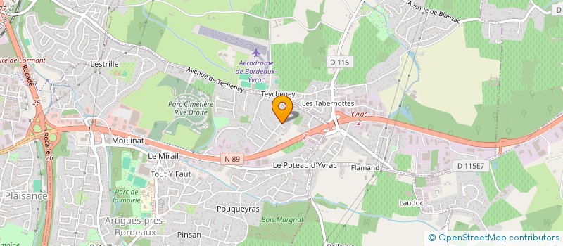 localisation de l'entreprise MEANVEST à ARTIGUES-PRES-BORDEAUX