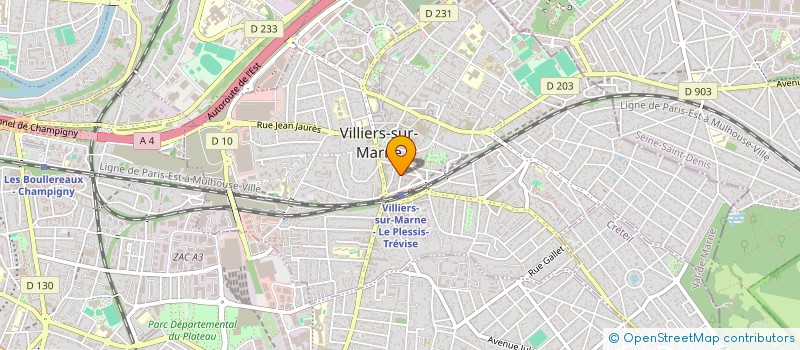 localisation de l'entreprise MEAT JUNGLE à VILLIERS-SUR-MARNE