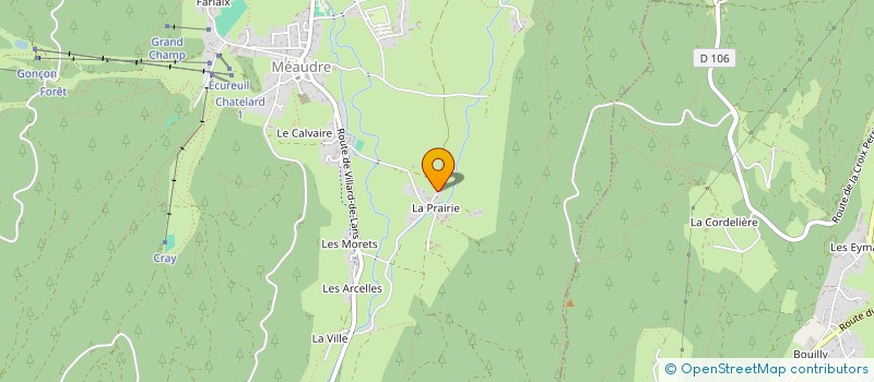 localisation de l'entreprise MEAUDREDISTRI  AUTRANS-MEAUDRE EN VERCORS