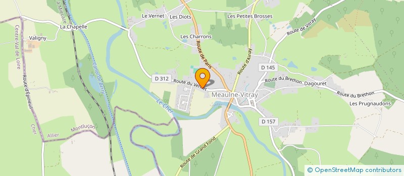 localisation de l'entreprise MEAULNE - ANIMATIONS  MEAULNE-VITRAY