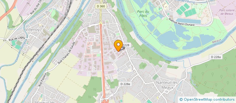 localisation de l'entreprise MEAUX CHAUFFAGE CLIMATISATION à NANTEUIL-LES-MEAUX