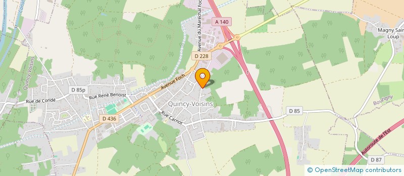 localisation de l'entreprise MEAUX EST  QUINCY-VOISINS