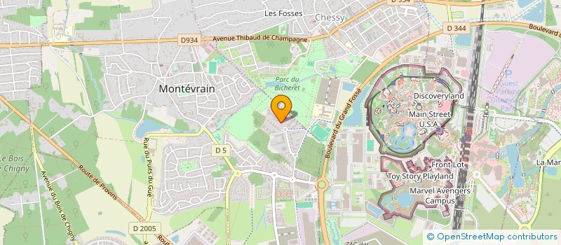 localisation de l'entreprise MEAUXNOPOLI  MONTEVRAIN