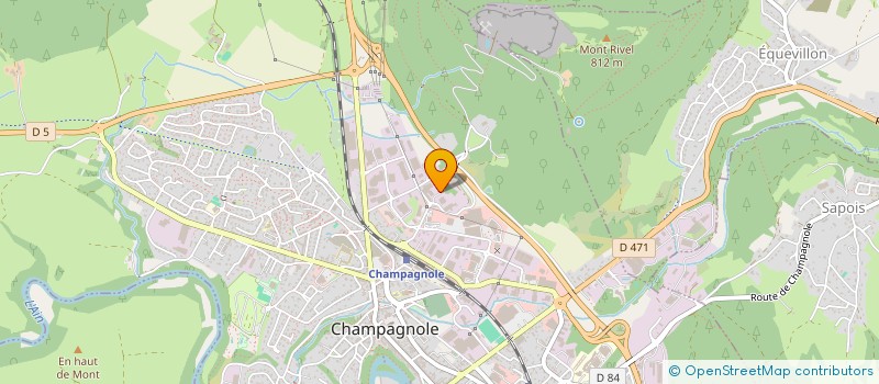 localisation de l'entreprise MEB  CHAMPAGNOLE