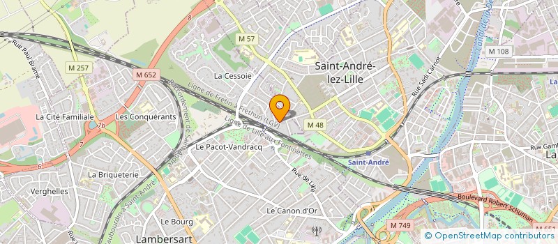 localisation de l'entreprise MEB à LAMBERSART