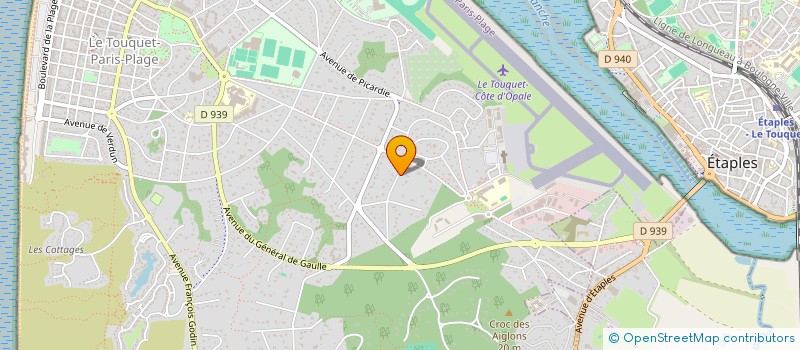 localisation de l'entreprise MEB OPALE DUBOIS AUDIO  LE TOUQUET-PARIS-PLAGE