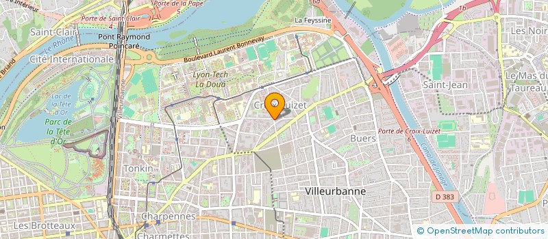 localisation de l'entreprise MEBARKI ELEC  VILLEURBANNE