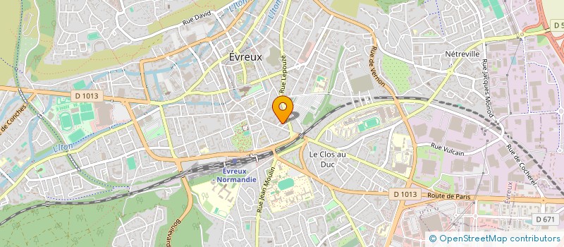 localisation de l'entreprise MEBM 64  EVREUX