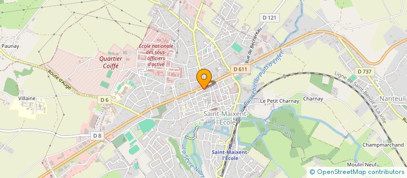 localisation de l'entreprise MEBY BARBER à NIORT