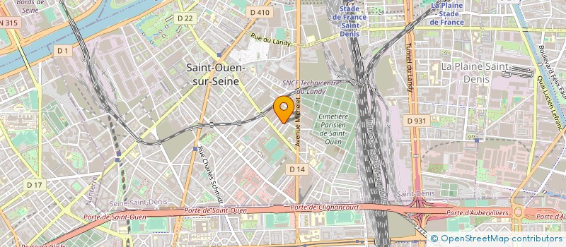 localisation de l'entreprise MEC à SAINT-OUEN-SUR-SEINE