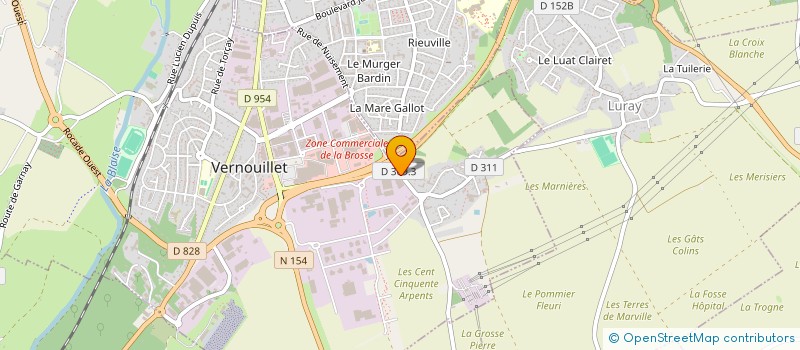 localisation de l'entreprise MECA 28 à VERNOUILLET