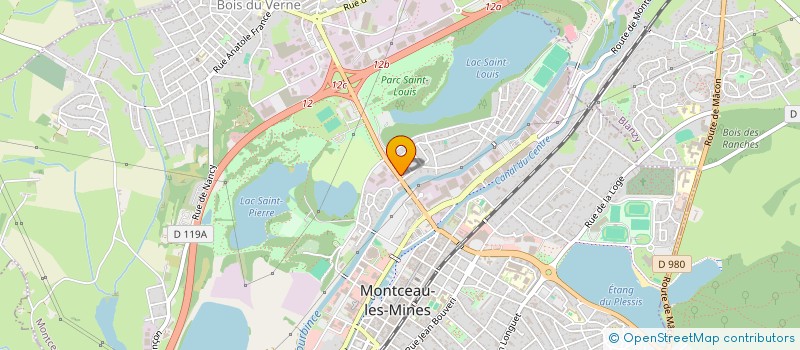 localisation de l'entreprise MECA 2A  MONTCEAU-LES-MINES