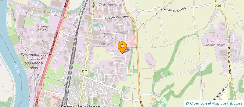 localisation de l'entreprise MECA 4 PART & PRO à PORTES-LES-VALENCE