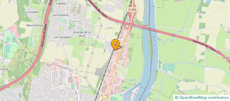 localisation de l'entreprise MECA 71 à SANCE