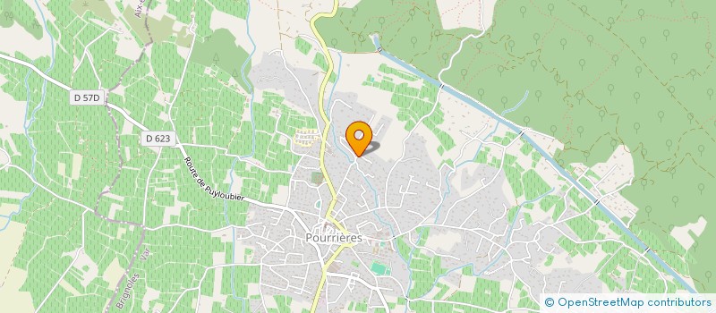 localisation de l'entreprise MECA  POURRIERES