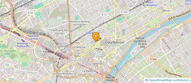 localisation de l'entreprise MECA 92 à COURBEVOIE
