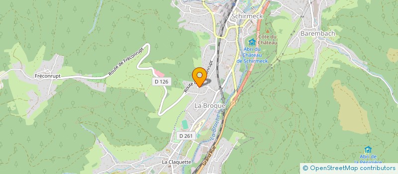 localisation de l'entreprise MECA  LA BROQUE