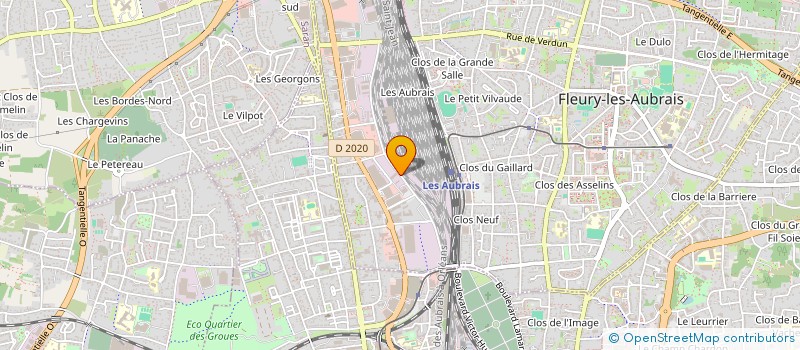 localisation de l'entreprise MECA AUTO à FLEURY-LES-AUBRAIS