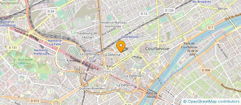 localisation de l'entreprise MECA AUTO à COURBEVOIE