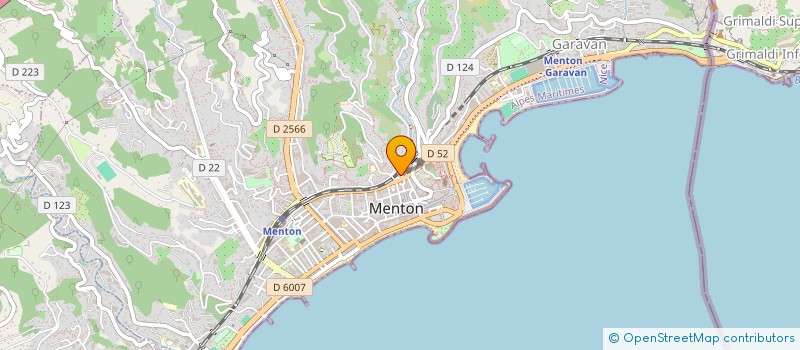 localisation de l'entreprise MECA AUTO  MENTON