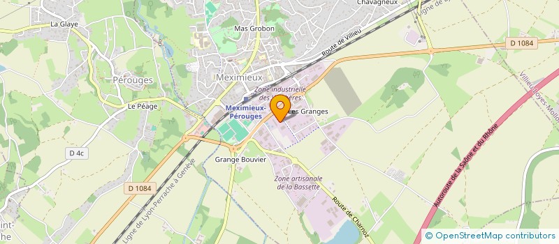 localisation de l'entreprise MECA AUTOS 01  MEXIMIEUX