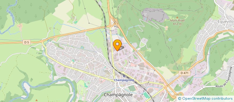 localisation de l'entreprise MECA-BAT  CHAMPAGNOLE