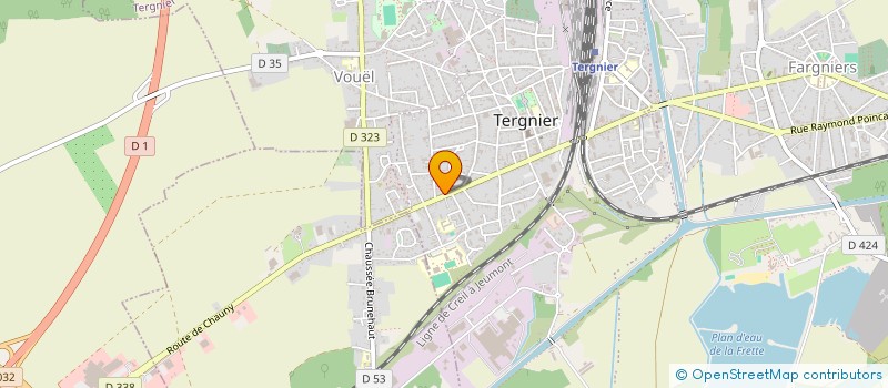 localisation de l'entreprise MECA BS PNEUS  TERGNIER