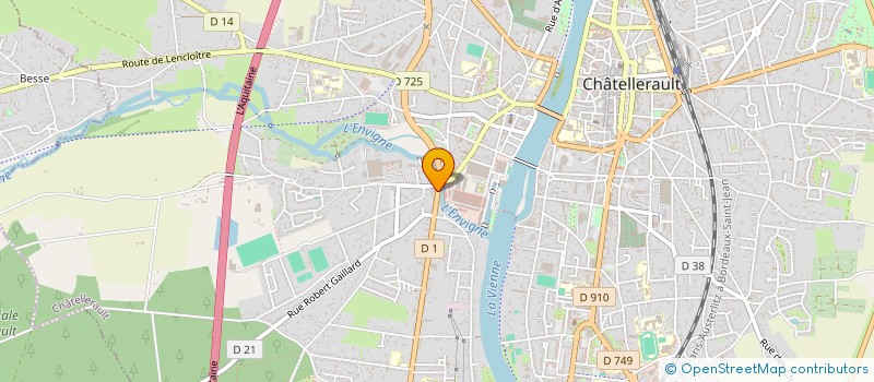 localisation de l'entreprise MECA CLEAN 86 à CHATELLERAULT