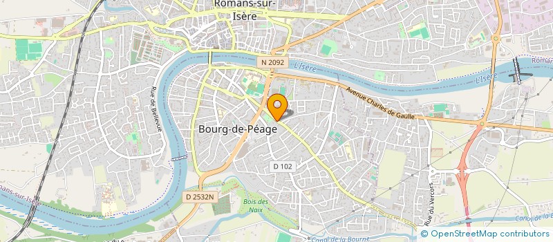 localisation de l'entreprise MECA'COM  BOURG-DE-PEAGE