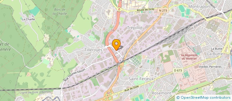 localisation de l'entreprise MECA CONTROL à BESANCON
