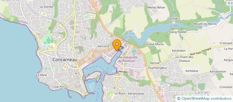 localisation de l'entreprise MECA DIESEL à CONCARNEAU