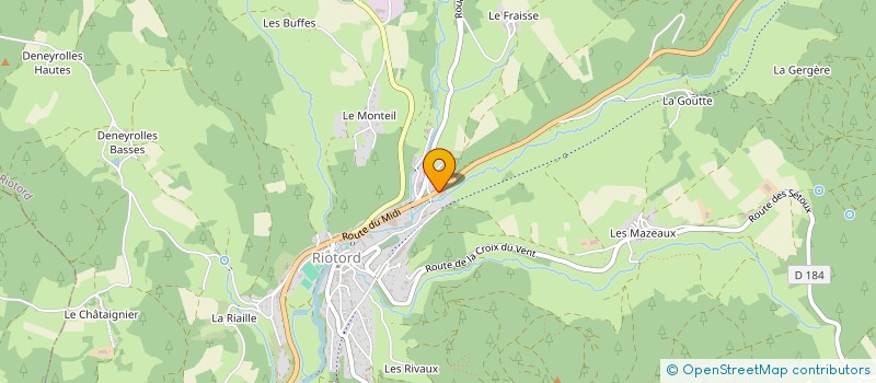 localisation de l'entreprise MECA-EUROPE IMMOBILIER  RIOTORD