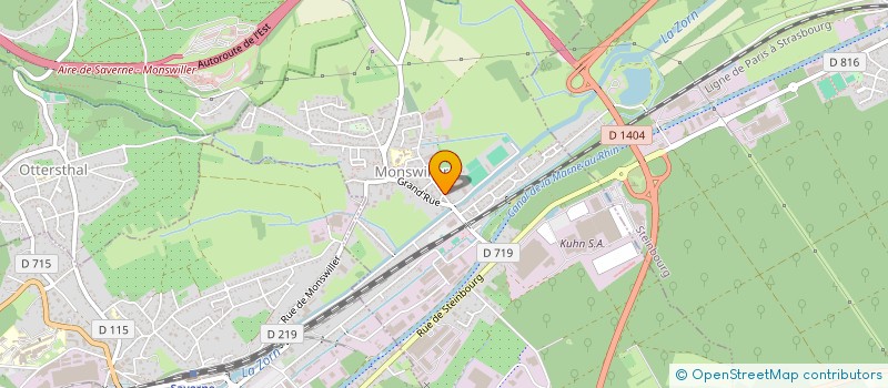 localisation de l'entreprise MECA FORGE DE L'EST à MONSWILLER