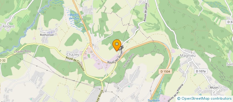 localisation de l'entreprise MECA FORM BUGEY à CHAZEY-BONS