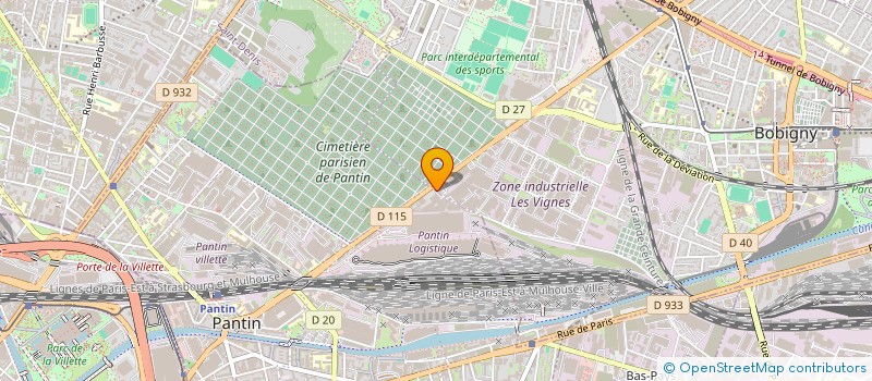 localisation de l'entreprise MECA GROUPE à BOBIGNY
