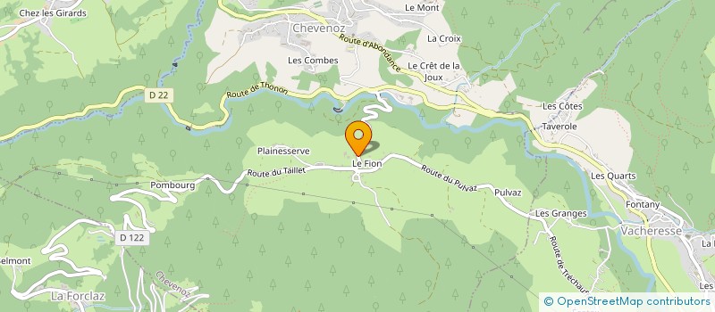 localisation de l'entreprise MECA LS SAS MECANIQUE DE PRECISION à CHEVENOZ