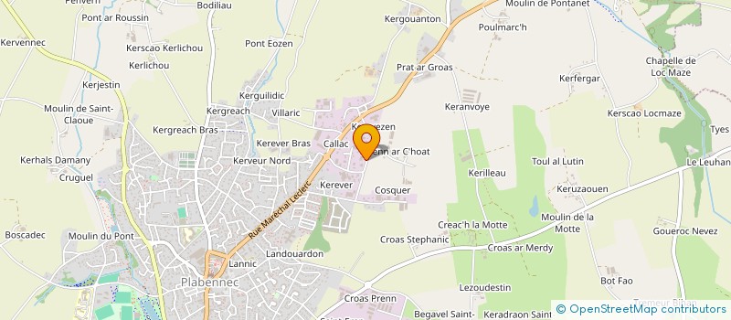 localisation de l'entreprise MECA MATERIELS à PLABENNEC