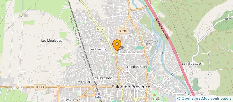 localisation de l'entreprise MECA MAX PNEUS à SALON-DE-PROVENCE