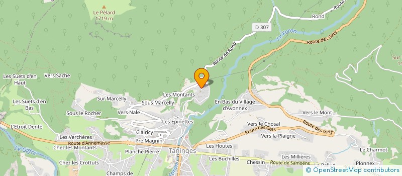 localisation de l'entreprise MECA'NOS  TANINGES