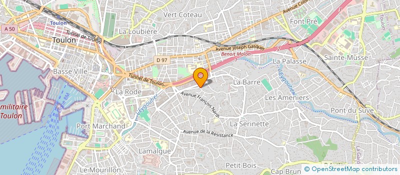 localisation de l'entreprise MECA O PNEU  TOULON