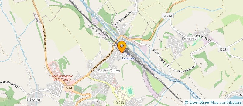 localisation de l'entreprise MECA PIECES 52 à LANGRES