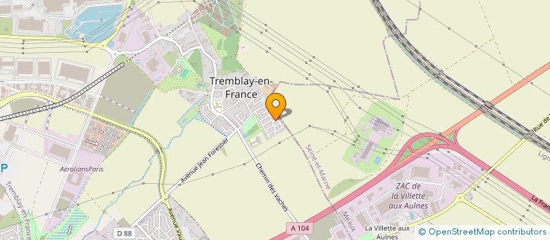 localisation de l'entreprise MECA PISTE à TREMBLAY-EN-FRANCE
