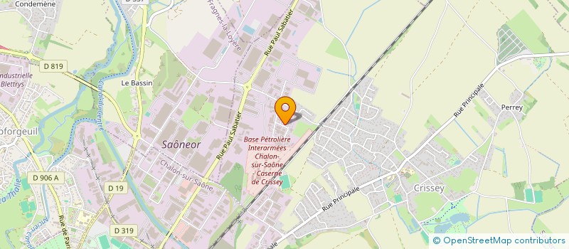 localisation de l'entreprise MECA PLAST 71  CRISSEY