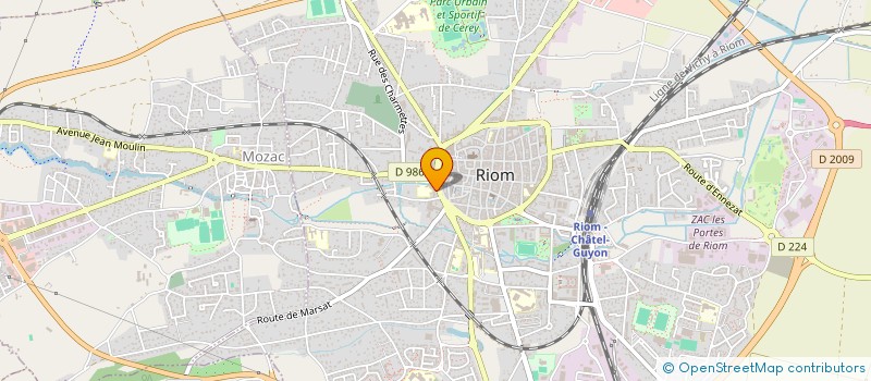 localisation de l'entreprise MECA PNEU à RIOM