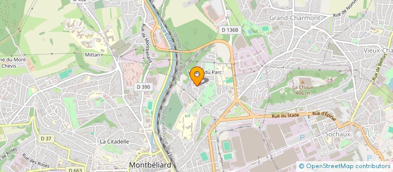 localisation de l'entreprise MECA PNEU  MONTBELIARD