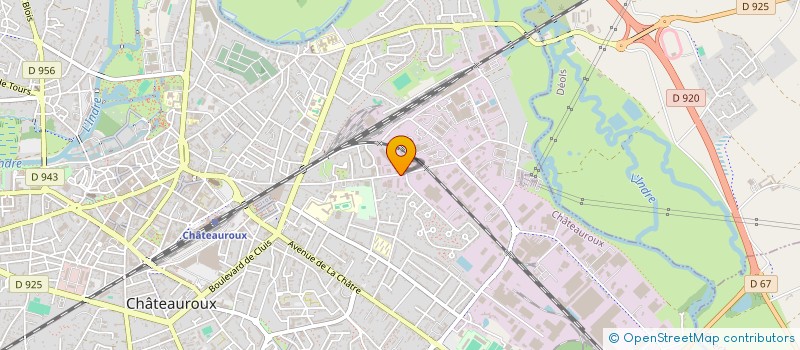 localisation de l'entreprise MECA PNEUS à CHATEAUROUX