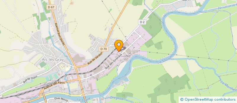 localisation de l'entreprise MECA PRECI SERVICES  ARC-LES-GRAY