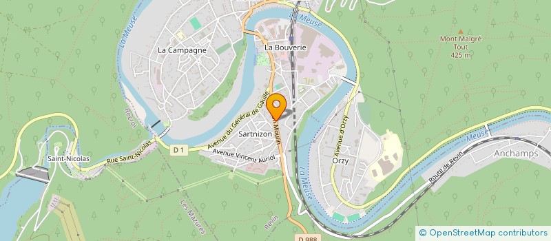 localisation de l'entreprise MECA PRECIS à REVIN